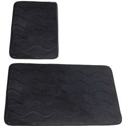 Fürdőszobaszőnyegek Sumba Fekete 23 - Kétrészes