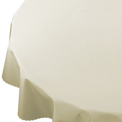 Vízálló poliészter kerti terítő Tejszínes Ekrü Kerek