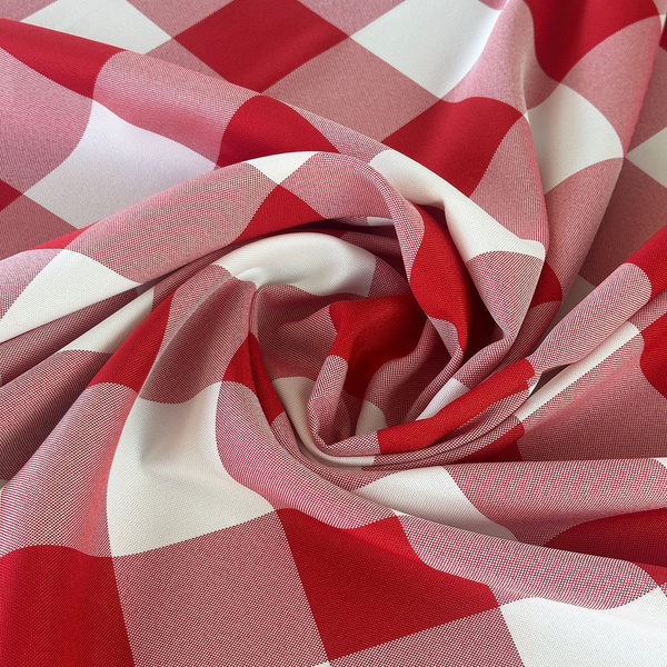 Foltálló Abroszok Kockás Mintával Piros