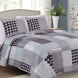 Kétoldalas ágytakaró TAVIRA J-017 Black 180x220+2x40x40