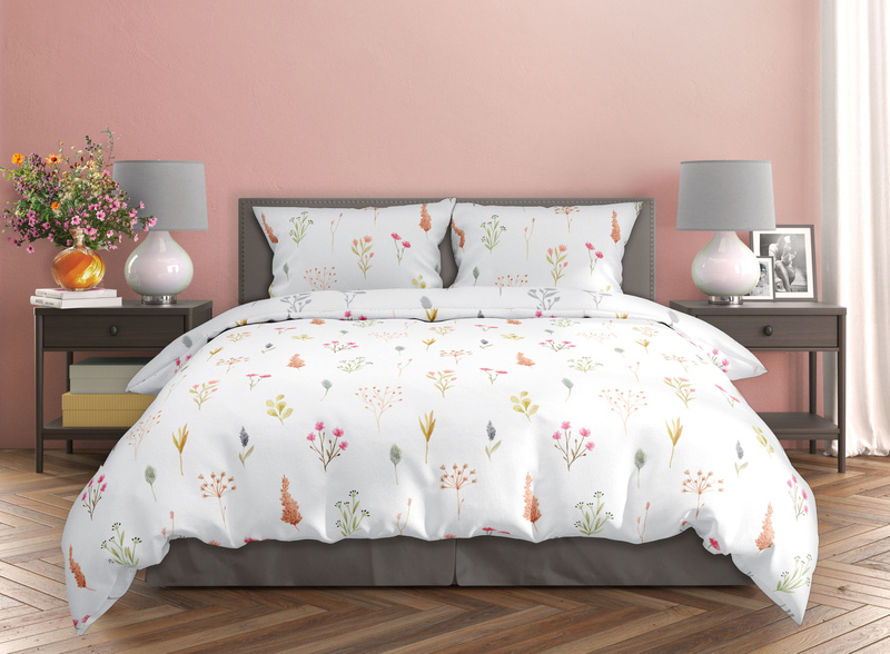 Pamut szatén ágyneműgarnitúra 140x200+70x90 Milagro Verde 022