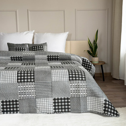 Kétoldalas ágytakaró TAVIRA J-017 Black 220x240+2x40x40