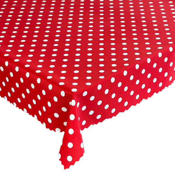 Foltálló Abroszok Nyomtatott Pöttyös Piros