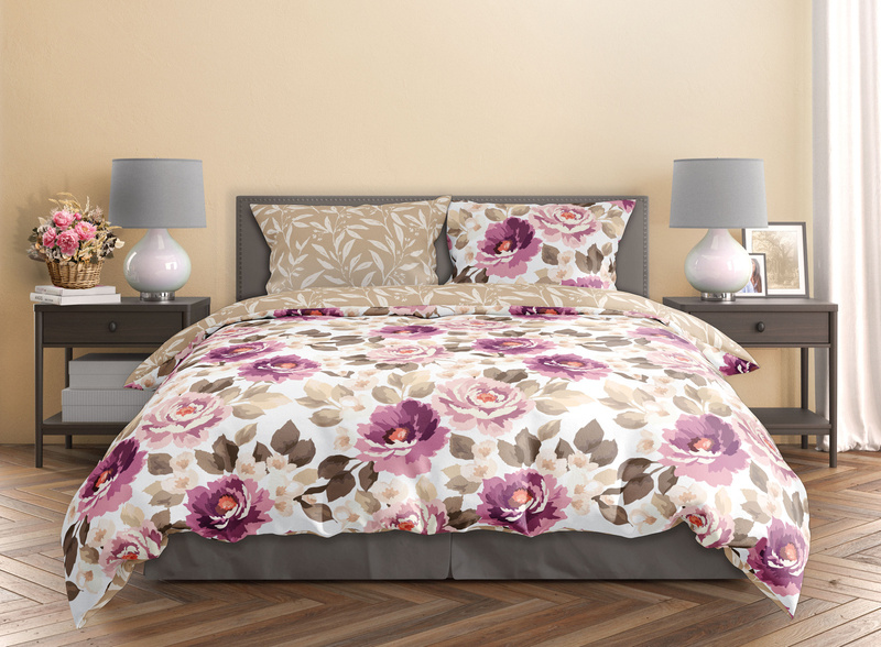 Pamut szatén ágyneműgarnitúra 160x200+ 2x70x80 Milagro Verde 017