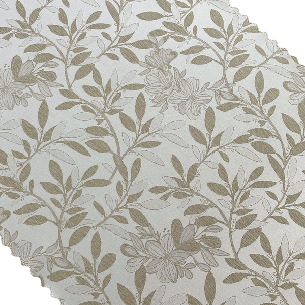 Foltálló Vágott Futófelület Z-3441 Bézs Virág Levelek