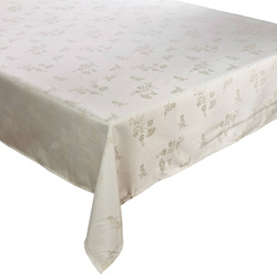 Asztalterítő Szegéllyel Jacquard Ines Bézs Virágok