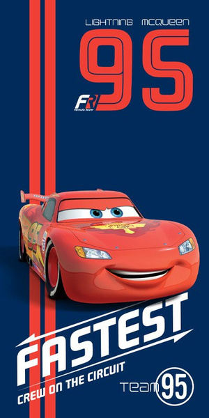 Törölköző z Mikrofibry Disney Verdák Cars 01 70x140 cm