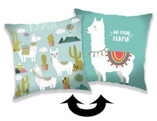 Mintás Párnák Láma flitterek 01 40x40 cm