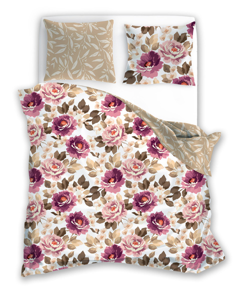 Pamut szatén ágyneműgarnitúra 160x200+ 2x70x80 Milagro Verde 017