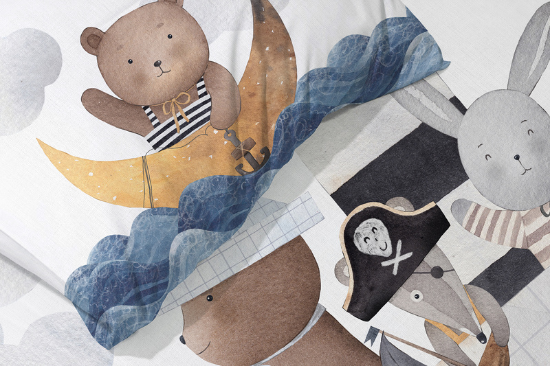 Gyermekágyak 100x135+40x60 025 Csónak