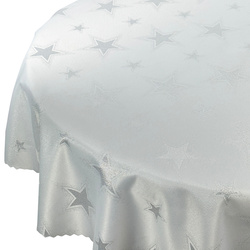 Karácsonyi Asztalterítő Ezüst Kerek