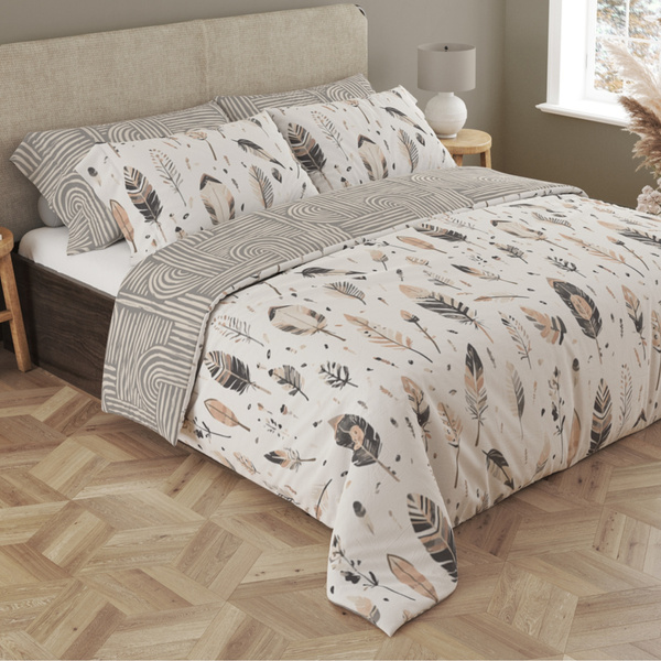 Pamut szatén ágyneműgarnitúra 140x200+70x90 Boho 007