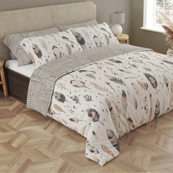 Pamut szatén ágyneműgarnitúra 140x200+70x90 Boho 007