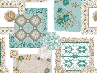 Viaszosvászon Terítő Tekercsben és asztalterítők Mirella 04/C