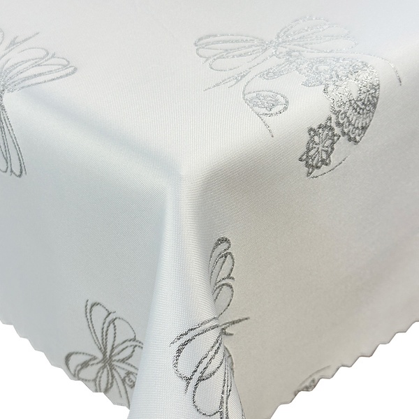 Karácsonyi Asztalterítő Ezüst Ornament