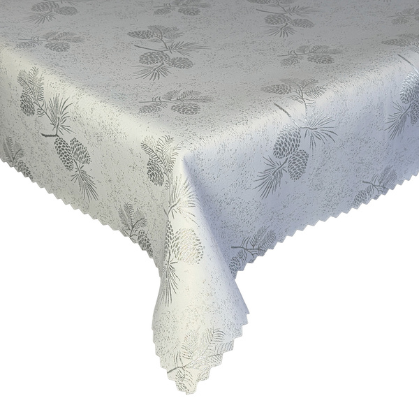 Dwustronny Obrus Plamoodporny Śnieg Złoty I