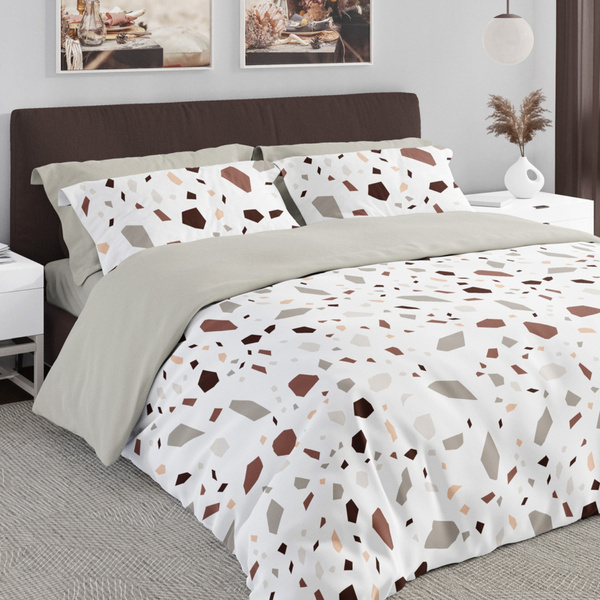 Pamut szatén ágyneműgarnitúra 220x200+ 2x70x80 Boho 001