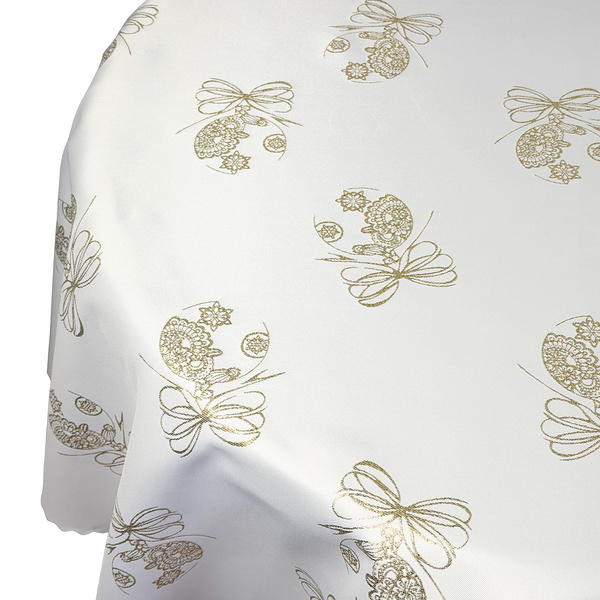 Karácsonyi Asztalterítő Arany Kerek