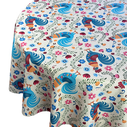 Foltálló Abroszok Kerek Rooster Folk