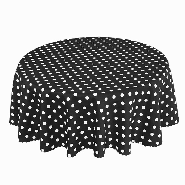 Foltálló Abroszok Nyomtatott Pöttyös Szürke Kerek