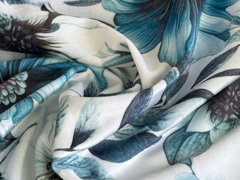 Díszpárnahuzat Kék Virágok F24A275 40x40 cm