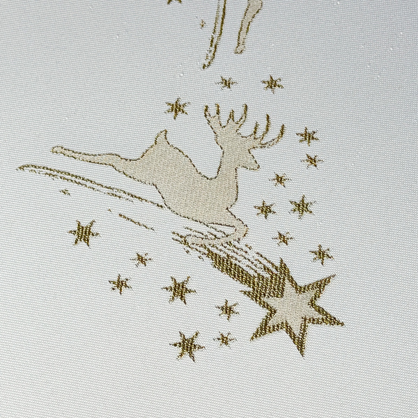 Dwustronny Obrus Plamoodporny Śnieg Złoty I