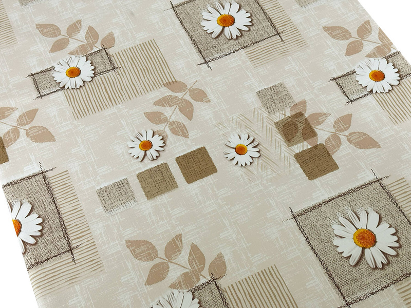 Olajszövet terítő százszorszépek bézs Fantastik 1106-1