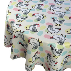 Foltálló Abroszok Húsvéti Kerek Csirke és Tojás