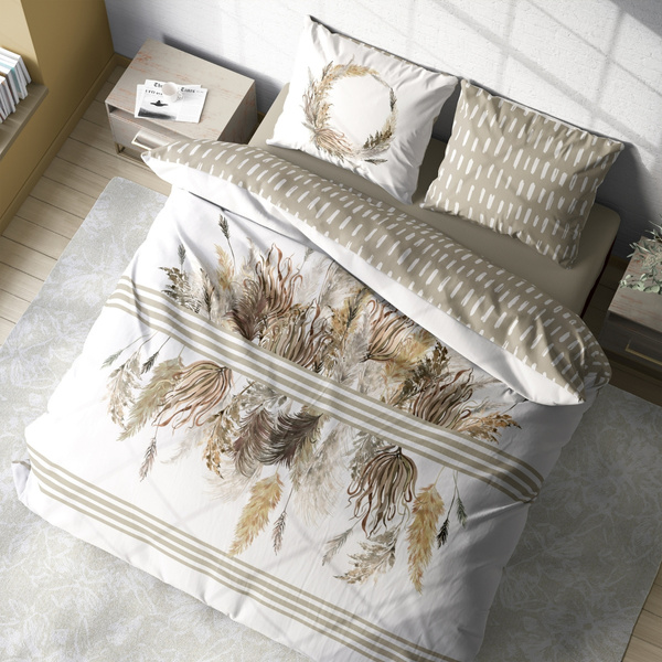 Pamut szatén ágyneműgarnitúra 220x200+ 2x70x80 Boho 003