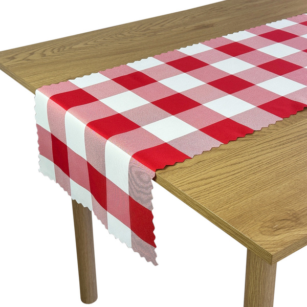 Foltálló Abroszok Kockás Mintával Piros