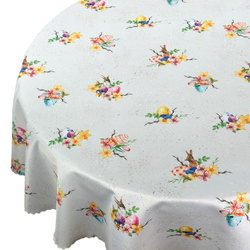 Foltálló abroszok Húsvéti Szürke Nyúl Kerek