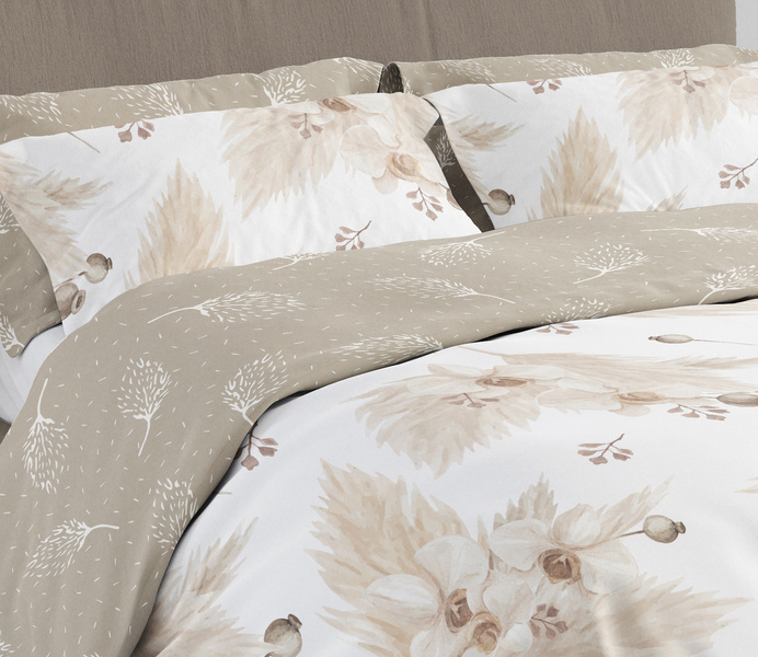 Pamut szatén ágyneműgarnitúra 160x200+ 2x70x80 Boho 005