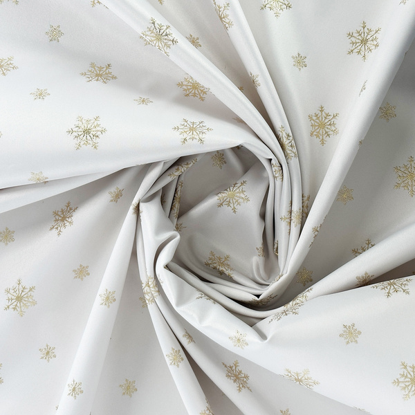 Dwustronne Bieżniki i Serwety Plamoodporne Śnieg Złoty I