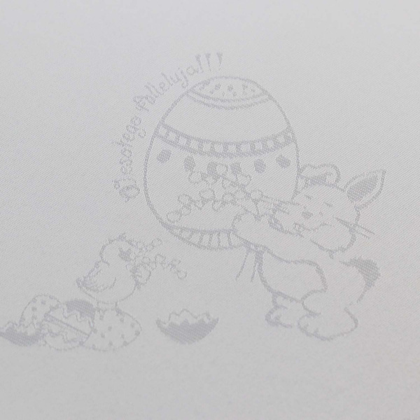 Asztalterítők és Futók Foltálló Húsvét Mezei Nyúl 1678 Fehér