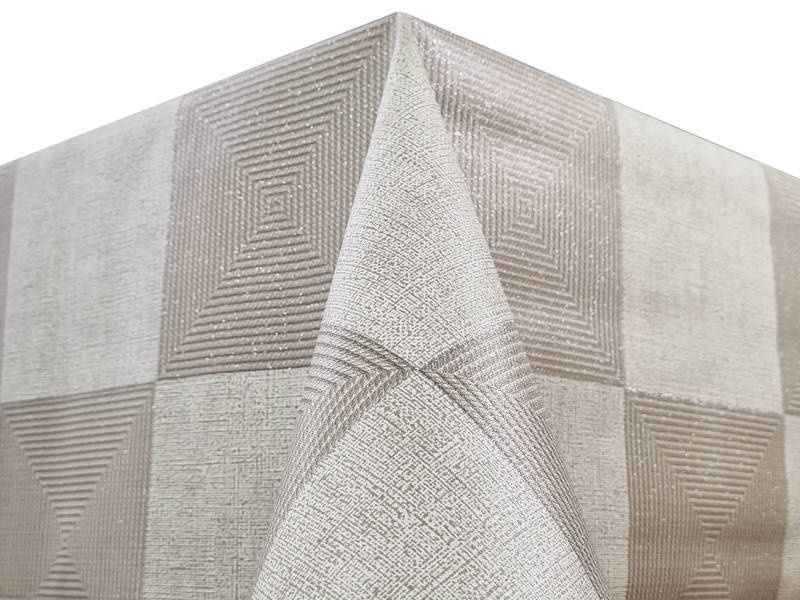 Olajszövet Terítő Szürke Ezüst kockás Glitter MT-5255B