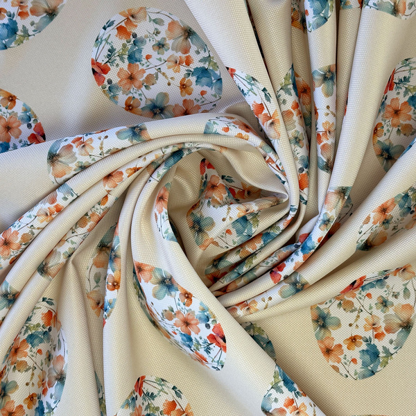 Asztalterítők és futók Foltálló Virágos Húsvéti Tojás