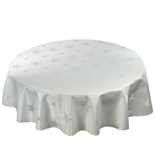 Karácsonyi Asztalterítő Ezüst Kerek