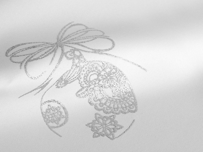 Karácsonyi Asztalterítő Ezüst Ornament