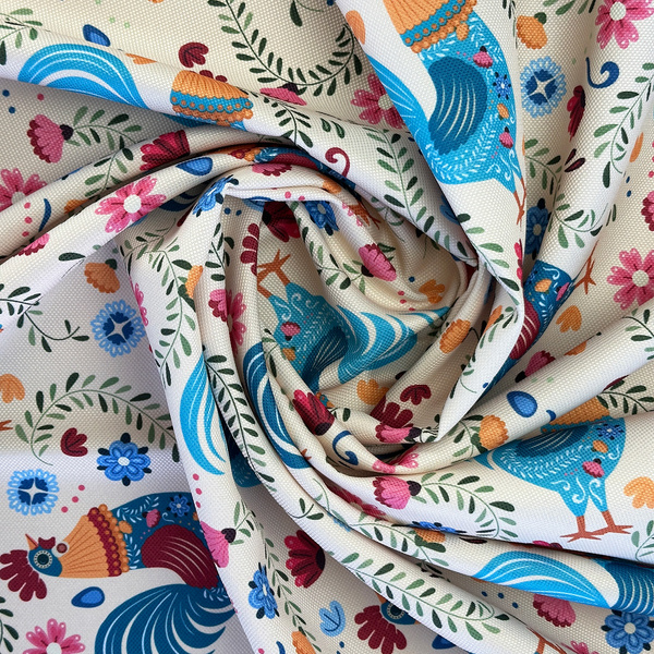 Asztalterítők és futók Foltálló Rooster Folk