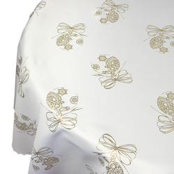 Karácsonyi Asztalterítő Arany Kerek