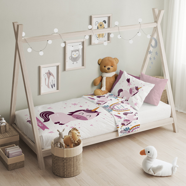 Gyermekágyak 100x135+40x60 018 Egyszarvú