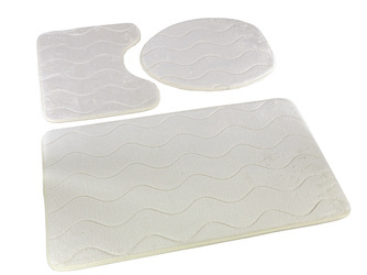 Fürdőszobaszőnyegek Sumba Ecru 23 - Háromrészes