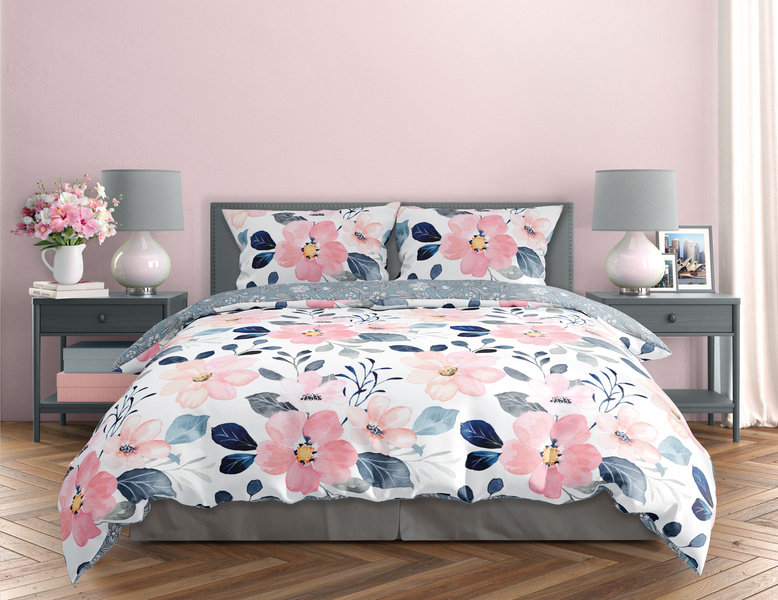 Pamut szatén ágyneműgarnitúra 140x200+70x90 Milagro Verde 011