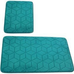 Fürdőszobaszőnyegek Sumba Smaragd Zöld 31 - Kétrészes