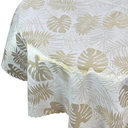 Karácsonyi Asztalterítő Arany Monstera Golden Z-2771 Kerek