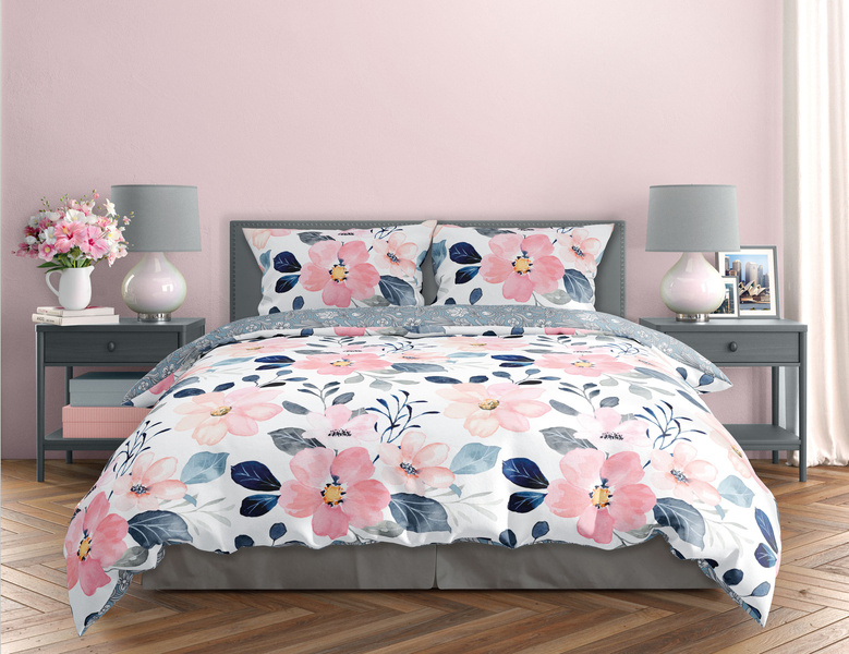 Pamut szatén ágyneműgarnitúra 220x200+ 2x70x80 Milagro Verde 011