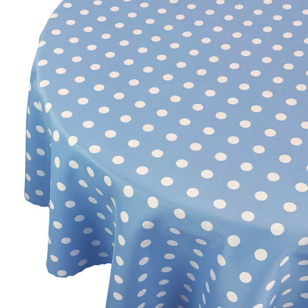 Foltálló Abroszok Nyomtatott Pöttyös Kék Kerek