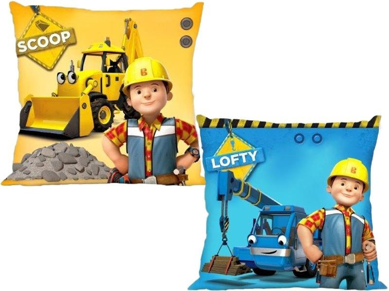 Kétoldalas párna Bob, a mester (Bob the Builder) 004 40x40 cm Készlet