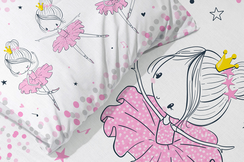 Gyermekágyak 100x135+40x60 024 Balerina