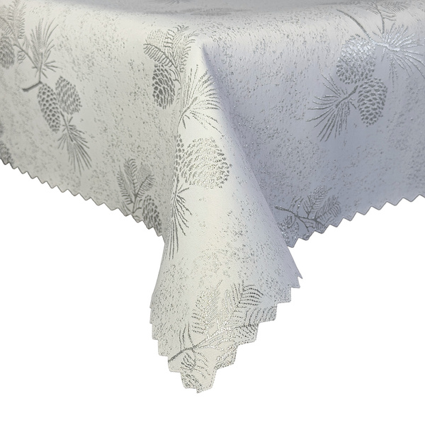 Dwustronny Obrus Plamoodporny Śnieg Złoty I